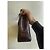 Borsa Chanel Medium Classic Envelope Flap Bag Pelle di Agnello Marrone - vista 7