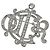 Broche Christian Dior de strass prateado