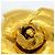 Broche Chanel Camélia en baño de oro - vista 4