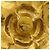 Broche Chanel Camélia en baño de oro - vista 6