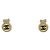 Chanel vergoldete Stecker-Ohrringe
