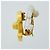 Boucles d'oreilles clips Chanel Gold - vue 2