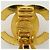 Boucles d'oreilles clips Chanel Gold - vue 4