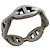 Chaîne d'ancre Hermès Hermes Silver Band Ring Chaine d'Ancre Enchainée PM Ring