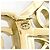 Fermi capelli Chanel CHANEL Coco Mark Ribbon Gold - vista 3