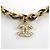 Collar Chanel chapado en oro con strass - vista 2
