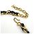 Collar Chanel chapado en oro con strass - vista 3