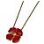 Collana Christian Dior fiori oro e rosso