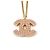 Collana Chanel oro e rosa - vista 2