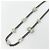 Collier Chanel en strass argenté - vue 2