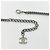 Collier Chanel en strass argenté - vue 3