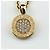 Bulgari Collana con pendente Bvlgari in oro giallo e diamanti pavé - vista 4