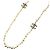 Collier Chanel plaqué or avec logo Coco Mark