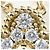 Collana Pendente Vintage Alhambra Diamanti Van Cleef & Arpels - vista 2