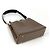 Bolsa de Ombro Coach Logo em Couro Greige - vista 2