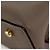 Bolsa de Ombro Coach Logo em Couro Greige - vista 3