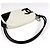 Borsa a tracolla Chanel Cambon Line in pelle bianca - vista 9