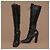 Alaïa Black Leather Lace-Up Block Heel Boots - view 15