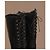 Alaïa Black Leather Lace-Up Block Heel Boots - view 19