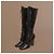 Alaïa Black Leather Lace-Up Block Heel Boots - view 2