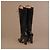 Alaïa Black Leather Lace-Up Block Heel Boots - view 5