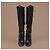 Alaïa Black Leather Lace-Up Block Heel Boots - view 6