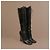 Alaïa Black Leather Lace-Up Block Heel Boots - view 7