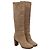Céline Celine Kniehohe Stiefel aus grauem Wildleder