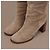 Céline Celine Kniehohe Stiefel aus grauem Wildleder - Ansicht 10
