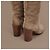 Céline Celine Kniehohe Stiefel aus grauem Wildleder - Ansicht 11