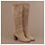 Céline Celine Kniehohe Stiefel aus grauem Wildleder - Ansicht 4