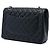 Chanel Black Maxi Classic Caviar Double Flap - vue 2