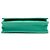 Portafoglio Chanel Green CC Quilted Patent Wallet On Chain - vista 3