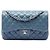 Chanel Blue Jumbo Classic Lambskin Double Flap