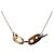 Collana con pendente Maillon in corno di bufalo e palladio argentato Hermès - vista 2