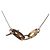 Collana con pendente Maillon in corno di bufalo e palladio argentato Hermès - vista 3