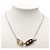 Collana con pendente Maillon in corno di bufalo e palladio argentato Hermès - vista 6