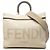 Borsa Shopper Sunshine Fendi Medium in tela marrone