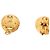 Pendientes de clip redondos chapados en oro Chanel Gold CC - vista 3