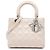 Dior Brown Medium Lambskin Cannage Lady Dior