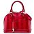 Louis Vuitton Red Monogram Vernis Rayures Alma BB