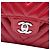 Chanel Red Medium Classic Chevron Caviar Double Flap - Ansicht 5