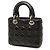 Dior Black Small Lambskin Cannage My ABCDior Lady Dior - vista 2