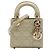 Dior Beige Micro Patent Cannage Lady Dior