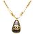 Collana con pendente Chanel Gold CC logo a goccia placcato oro