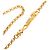 Collana con pendente Chanel Gold CC logo a goccia placcato oro - vista 3