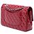 Chanel Red Medium Classic Patent Double Flap - vista 2