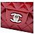 Chanel Red Medium Classic Patent Double Flap - vista 5
