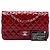 Chanel Red Medium Classic Patent Double Flap - vista 7