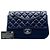 Bolsa Tiracolo Chanel Blue CC em pele de cordeiro acolchoada e lã - vista 6